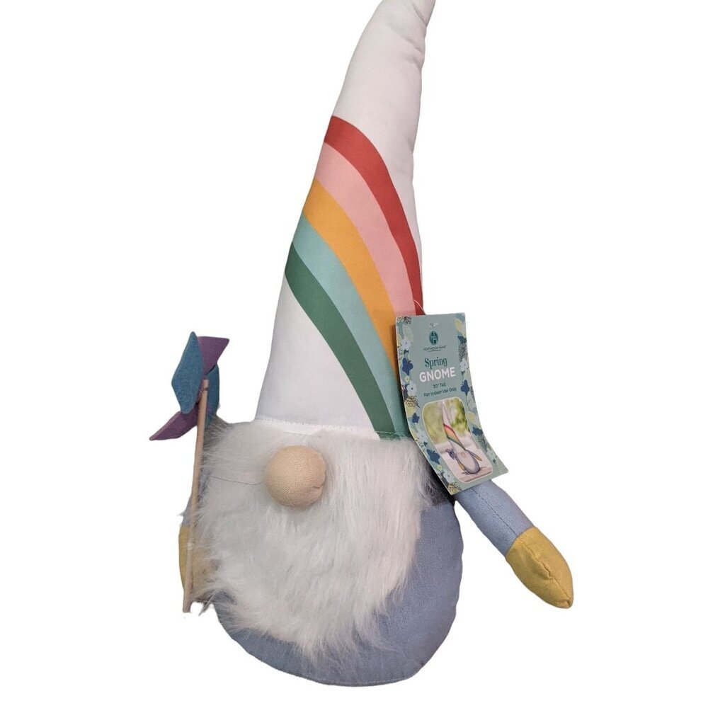 Huntington Home spring gnome rainbow blue‎  20" Indoor use